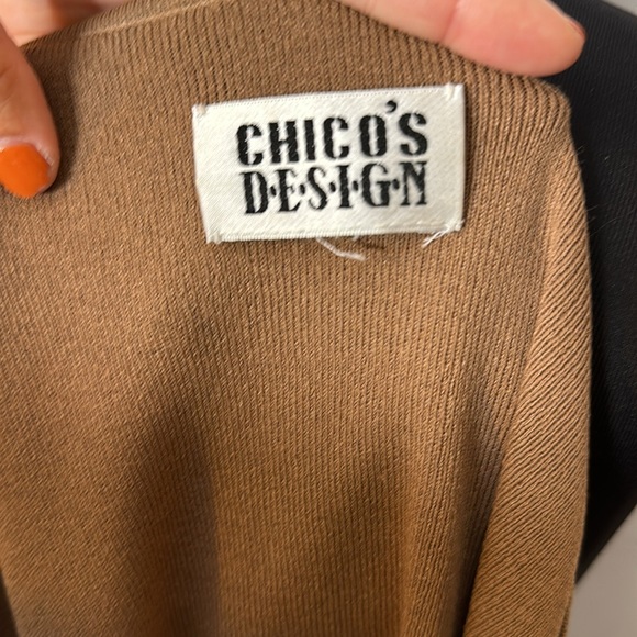 Vintage chicos design brown knit tank top - Picture 4 of 4